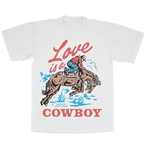*NEW* KELSEA BALLERINI Love Is A Cowboy T-Shirt 2022 Subject To Change M